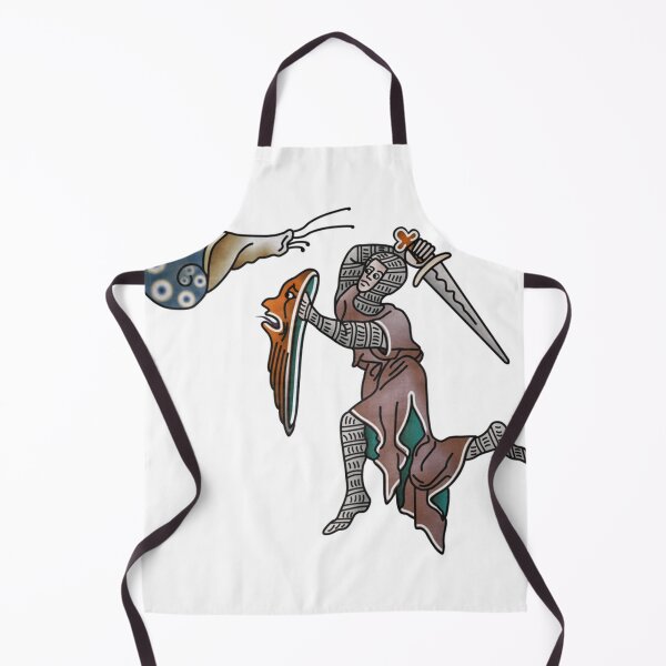 Item preview, Marginalia Knight Vs Snail Medieval Meme designed and sold by Eulakman.