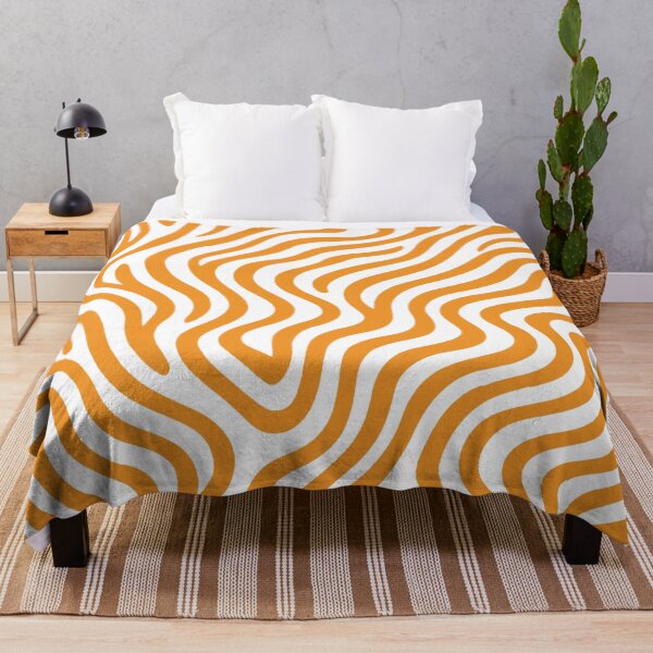 Item preview, Orange Wavy Zebra Stripes Transparent designed and sold by SassyArtistry.
