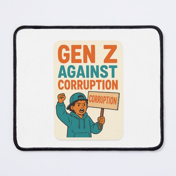 Item preview, Gen Z Against Corruption – Youth Activism and Anti-Bribery Message designed and sold by Aryabek.