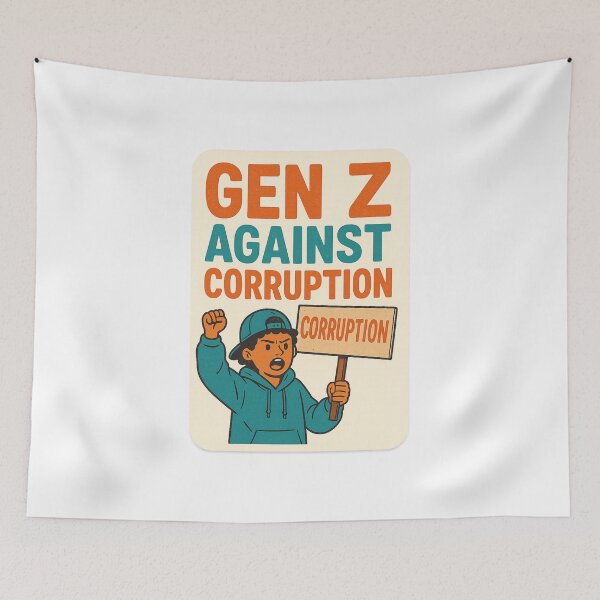 Item preview,  Gen Z Against Corruption – Youth Activism and Anti-Bribery Message designed and sold by Aryabek.