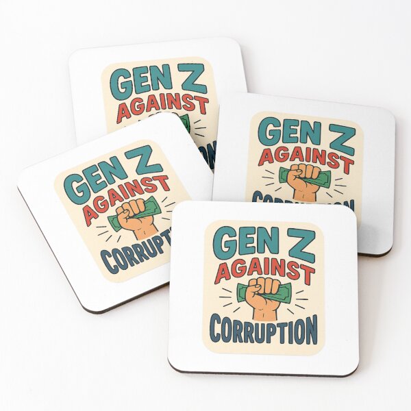 Item preview,  Gen Z Against Corruption – Raised Fist Protest with Bribery Symbol designed and sold by Aryabek.