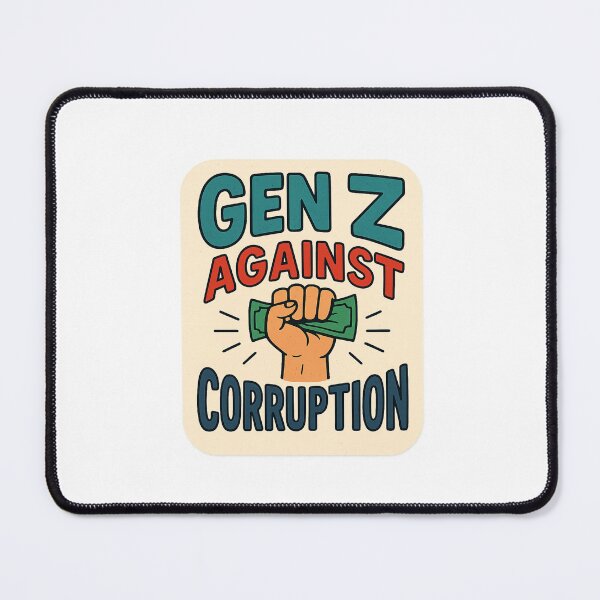 Item preview, Gen Z Against Corruption – Raised Fist Protest with Bribery Symbol designed and sold by Aryabek.
