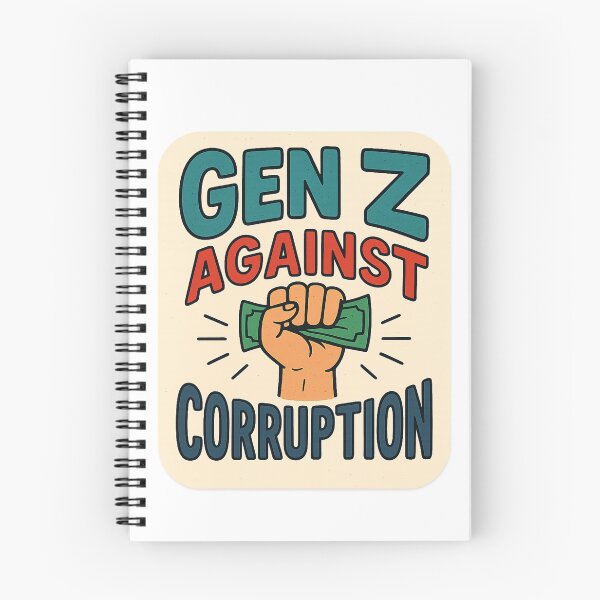 Item preview,  Gen Z Against Corruption – Raised Fist Protest with Bribery Symbol designed and sold by Aryabek.