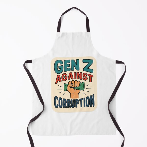 Item preview,  Gen Z Against Corruption – Raised Fist Protest with Bribery Symbol designed and sold by Aryabek.