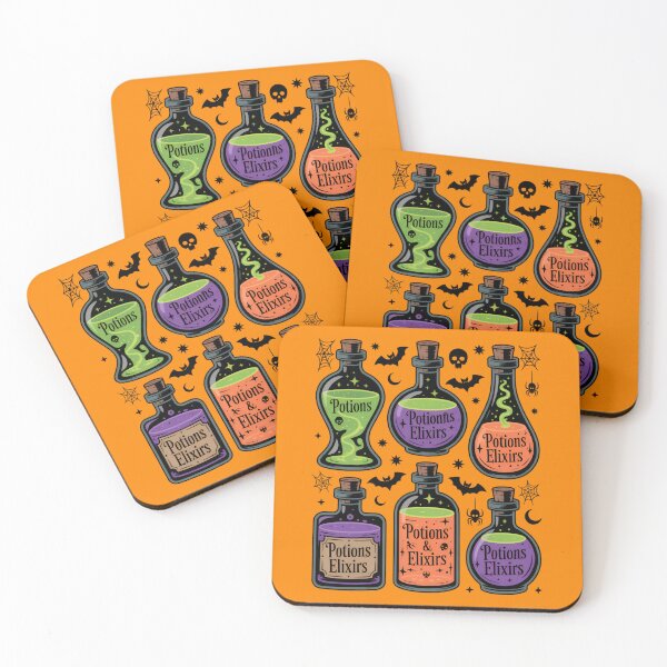 Item preview, Halloween Potions and Elixirs Bottles Spooky Witchy Magic designed and sold by FreshVibe Prints.