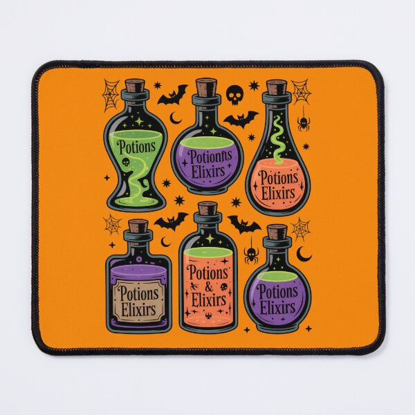 Item preview, Halloween Potions and Elixirs Bottles Spooky Witchy Magic designed and sold by FreshVibe Prints.