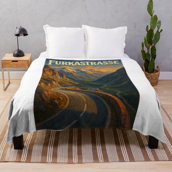 Item preview,  Furkastrasse, Switzerland – Alpine Road Winding Through the Swiss Alps designed and sold by Aryabek.
