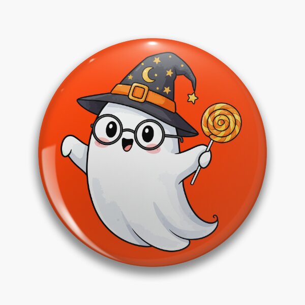 Item preview, Cute Ghost with Glasses and Lollipop designed and sold by brexastore.