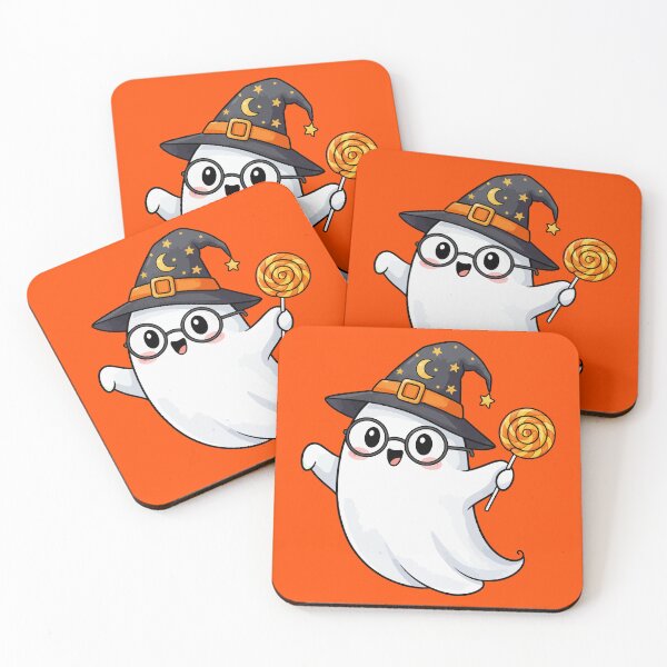 Item preview, Cute Ghost with Glasses and Lollipop designed and sold by brexastore.