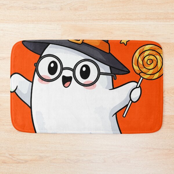 Item preview, Cute Ghost with Glasses and Lollipop designed and sold by brexastore.
