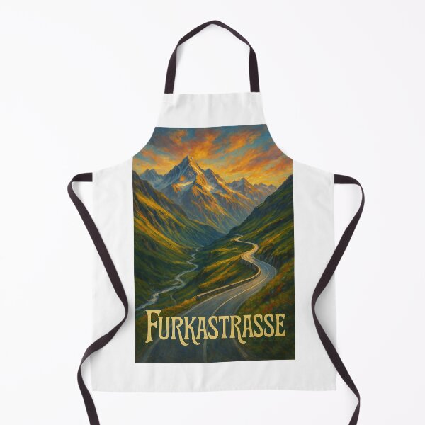 Item preview, Furkastrasse, Switzerland – Sunset Over Alpine Pass and Winding Road designed and sold by Aryabek.