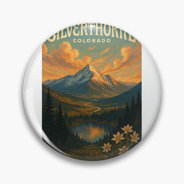 Item preview,  Silverthorne, Colorado – Mountain Sunset with Alpine Lake and Wildflowers designed and sold by Aryabek.