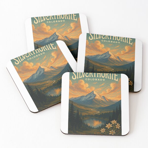 Item preview,  Silverthorne, Colorado – Mountain Sunset with Alpine Lake and Wildflowers designed and sold by Aryabek.