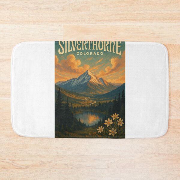 Item preview,  Silverthorne, Colorado – Mountain Sunset with Alpine Lake and Wildflowers designed and sold by Aryabek.