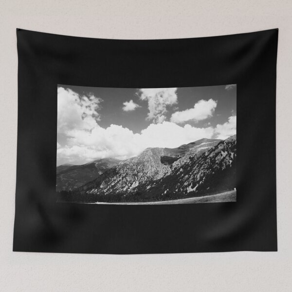 Item preview, View from Frontignano di Ussita with clouds, peaks, vegetation, wires designed and sold by Kristina Drozd.