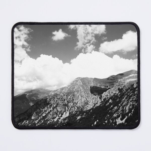 Item preview, View from Frontignano di Ussita with clouds, peaks, vegetation, wires designed and sold by Kristina Drozd.