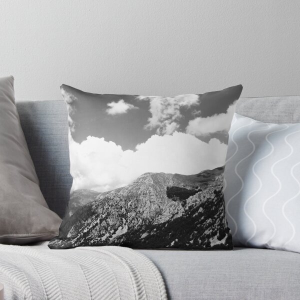 Item preview, View from Frontignano di Ussita with clouds, peaks, vegetation, wires designed and sold by Kristina Drozd.