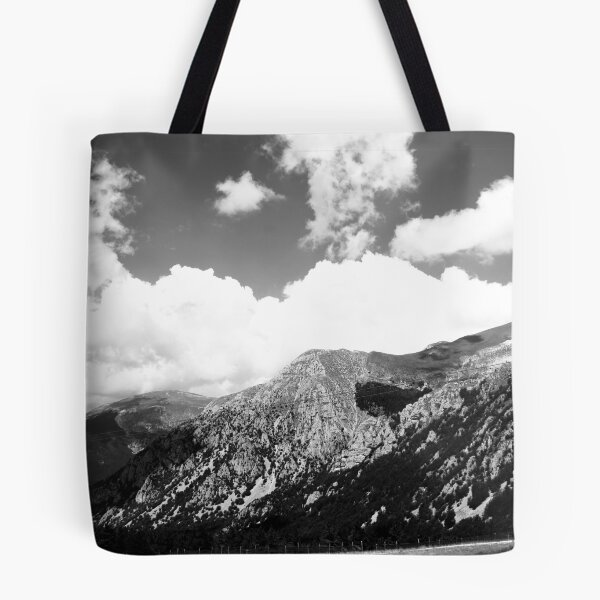 Item preview, View from Frontignano di Ussita with clouds, peaks, vegetation, wires designed and sold by Kristina Drozd.