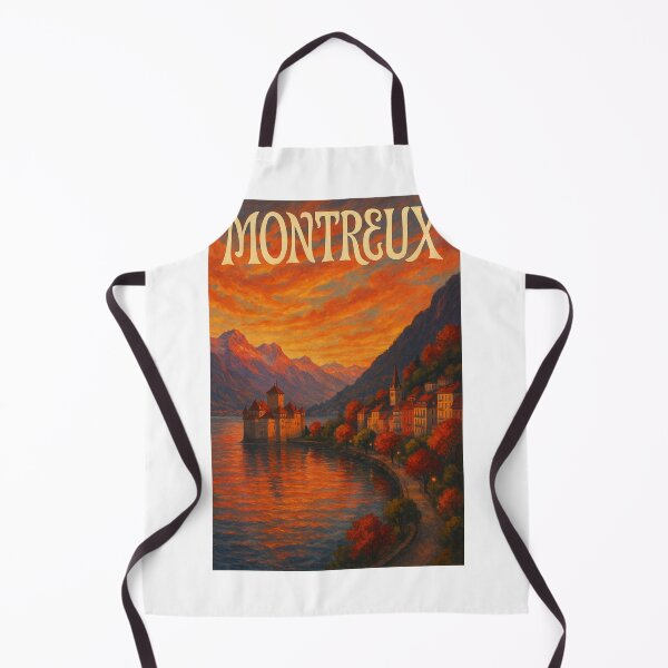 Item preview, Montreux, Switzerland – Château de Chillon and Lake Geneva at Sunset designed and sold by Aryabek.