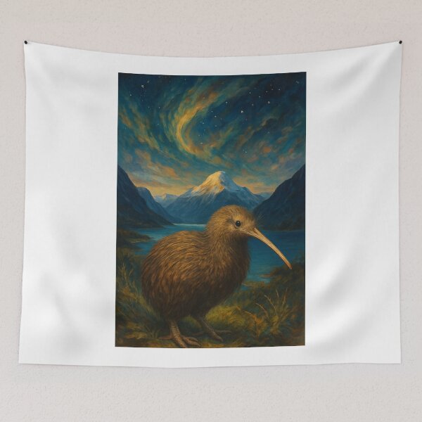 Item preview,  New Zealand Kiwi Bird – Nocturnal Native Under Southern Stars designed and sold by Aryabek.