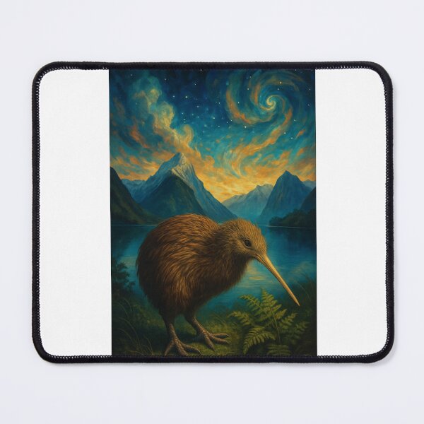 Item preview,  Kiwi Under the Stars – New Zealand Wilderness and Native Bird designed and sold by Aryabek.