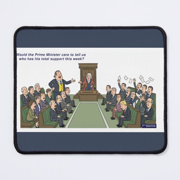 Item preview, Cartoon - British Parliament - Who has the PM's total support this week designed and sold by ProjectLXX.
