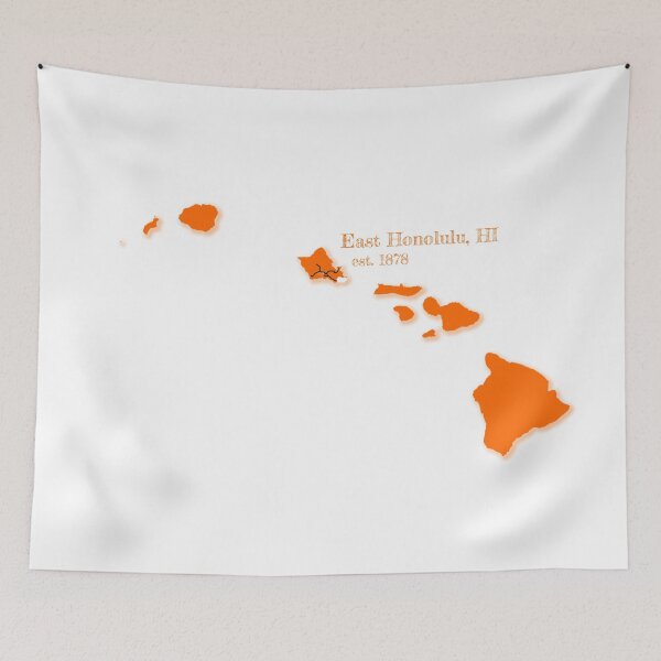 Item preview, East Honolulu, HI [Orange] designed and sold by PhilbonianDezin.