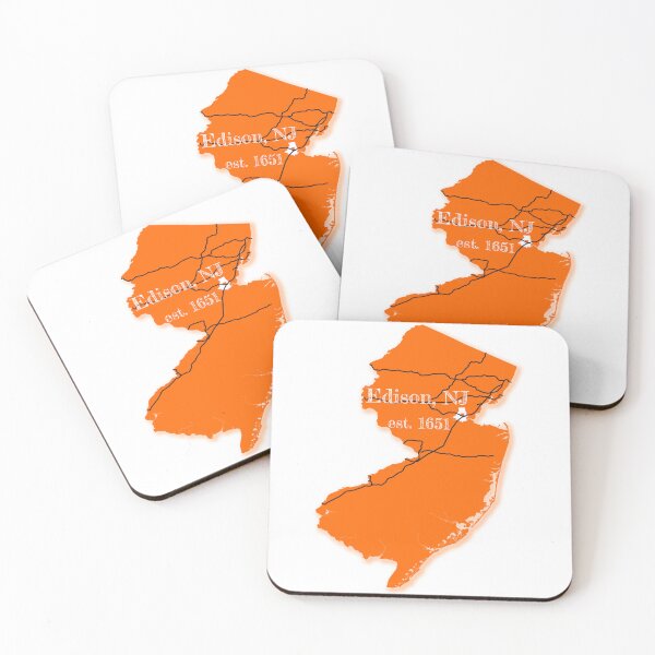 Item preview, Edison, NJ [Orange] designed and sold by PhilbonianDezin.