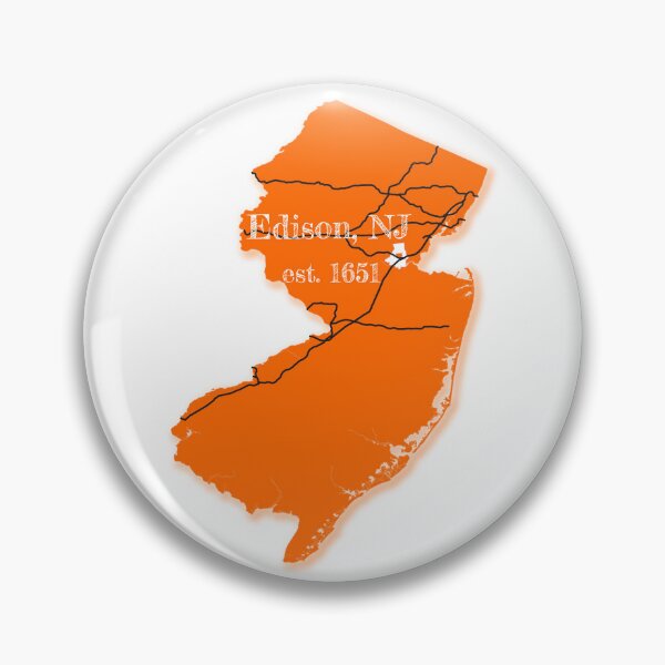 Item preview, Edison, NJ [Orange] designed and sold by PhilbonianDezin.