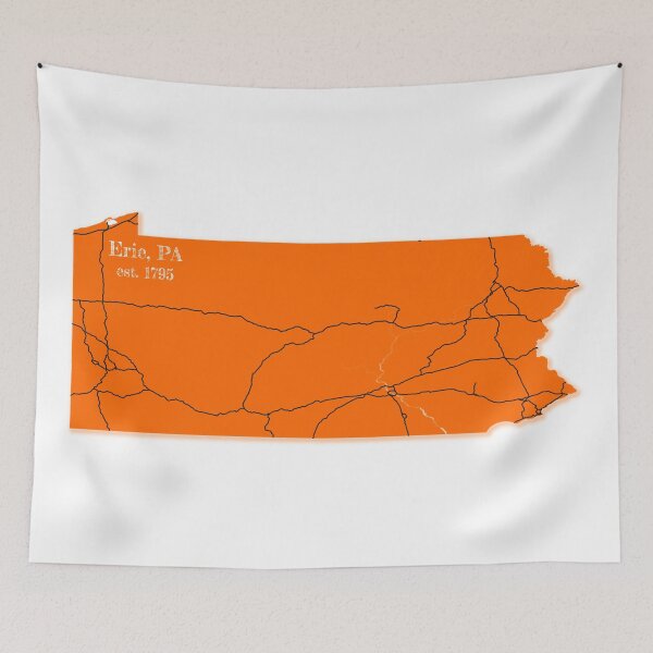 Item preview, Erie, PA [Orange] designed and sold by PhilbonianDezin.