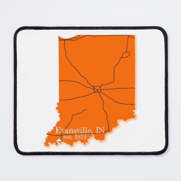 Item preview, Evansville, IN [Orange] designed and sold by PhilbonianDezin.