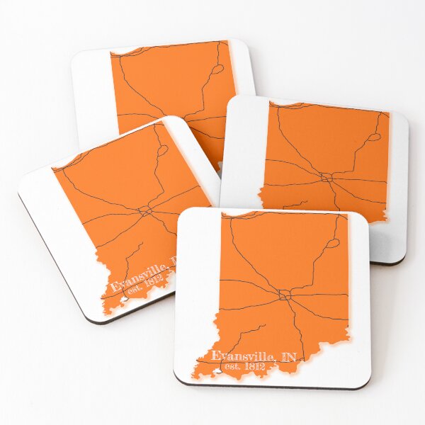 Item preview, Evansville, IN [Orange] designed and sold by PhilbonianDezin.