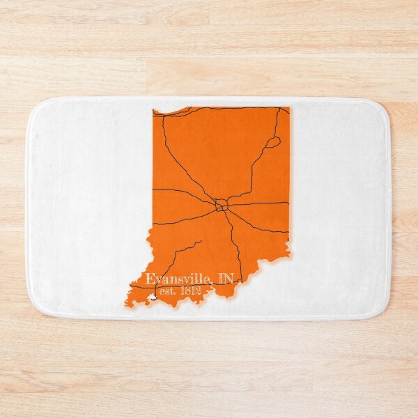 Item preview, Evansville, IN [Orange] designed and sold by PhilbonianDezin.