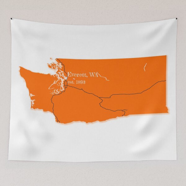 Item preview, Everett, WA [Orange] designed and sold by PhilbonianDezin.