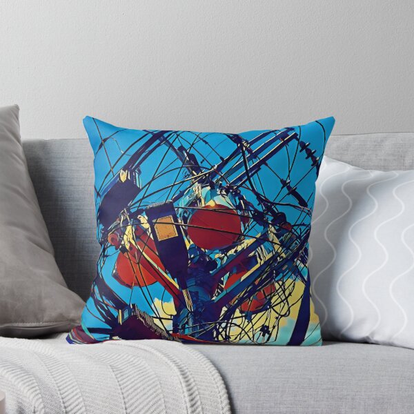 Item preview, Urban Power Lines Art - Industrial City Landscape Design designed and sold by noolook.