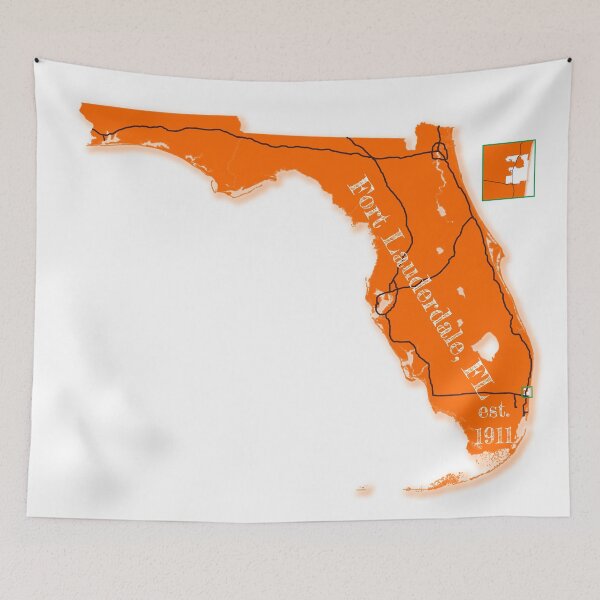 Item preview, Fort Lauderdale, FL [Orange] designed and sold by PhilbonianDezin.
