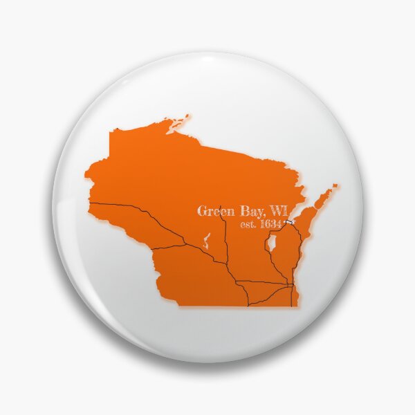 Artikelvorschau, Green Bay, WI [Orange] entworfen und verkauft von PhilbonianDezin.