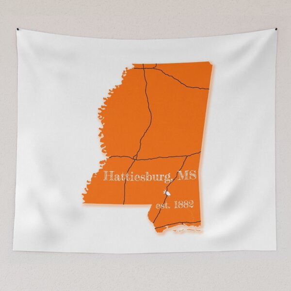 Item preview, Hattiesburg, MS [Orange] designed and sold by PhilbonianDezin.