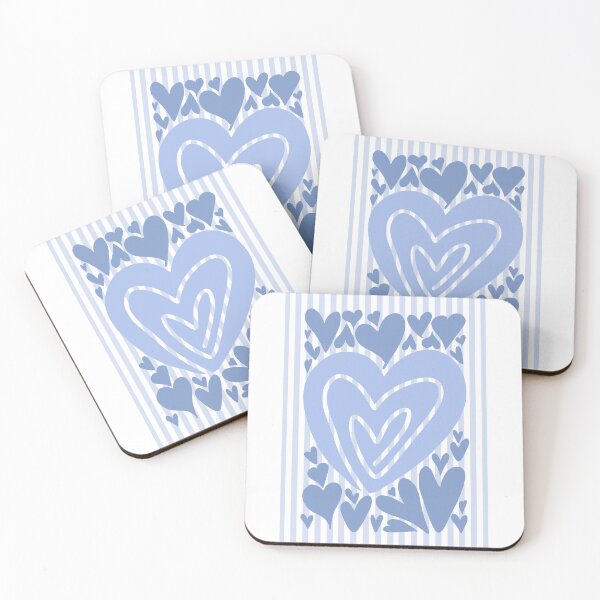 Item preview, Abstract Hearts - Blue designed and sold by Dondonmart.