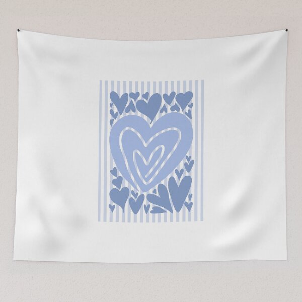 Item preview, Abstract Hearts - Blue designed and sold by Dondonmart.