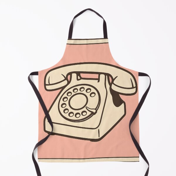 Item preview, Vintage Rotary Telephone Illustration – Retro Pink designed and sold by SassyArtistry.