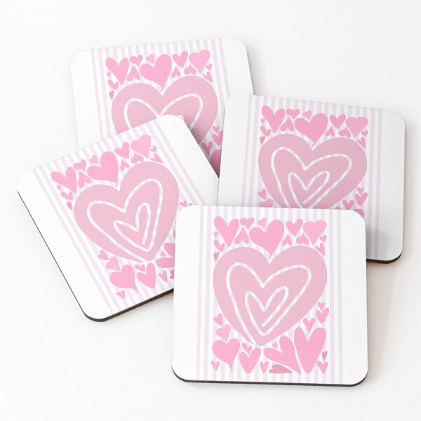 Item preview, Abstract Hearts - Pink designed and sold by Dondonmart.