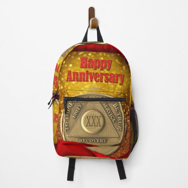Item preview, 30 Year Recovery Coin Glitter Happy Anniversary designed and sold by ApexDesigners.