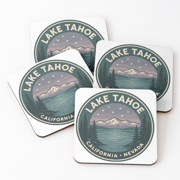 Item preview, Pegatina retro de Lake Tahoe, California, Nevada designed and sold by SassyArtistry.