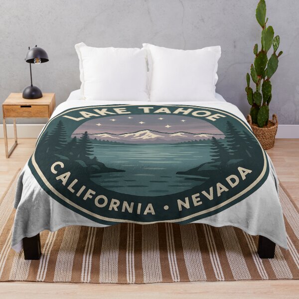 Item preview, Pegatina retro de Lake Tahoe, California, Nevada designed and sold by SassyArtistry.