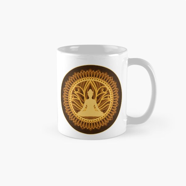 Aperçu de l'œuvre Mandala Fleur de Lotus Bouddha en Cuivre Doré créée et vendue par TackyTime.