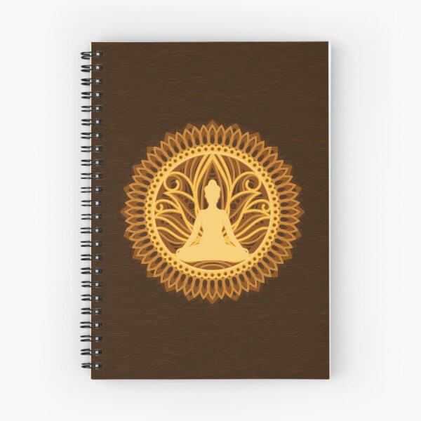 Aperçu de l'œuvre Mandala Fleur de Lotus Bouddha en Cuivre Doré créée et vendue par TackyTime.
