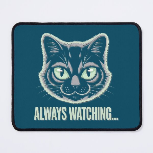 Item preview, Always Watching Black Cat Green Eyes designed and sold by RaymondGnLTees.