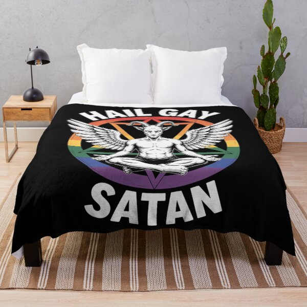 Item preview, Funny Gay Satan LGBT Goth Gay Pride designed and sold by CookWorldLaughs.