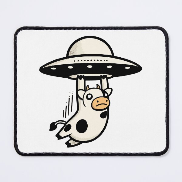 Item preview, Cow Abducted by UFO in Fun Style designed and sold by Yokai-Infinity.
